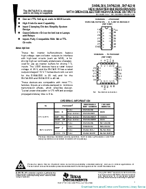 浏览型号SN74LS06N的Datasheet PDF文件第1页