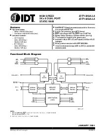 浏览型号IDT7132SA55P的Datasheet PDF文件第1页