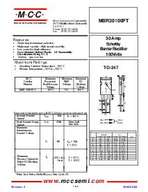 浏览型号MBR30100PT的Datasheet PDF文件第1页