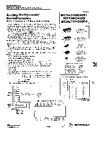 浏览型号MC74HC4053AN的Datasheet PDF文件第1页