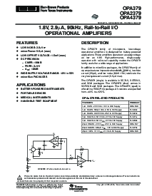 浏览型号OPA2379的Datasheet PDF文件第1页