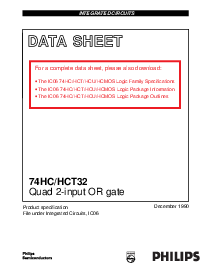 浏览型号74HC32D的Datasheet PDF文件第1页