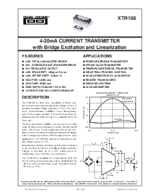 浏览型号XTR106P的Datasheet PDF文件第1页