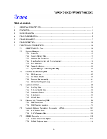 浏览型号W90N740CDG的Datasheet PDF文件第2页
