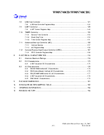 浏览型号W90N740CDG的Datasheet PDF文件第3页