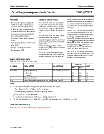 浏览型号74HC573D的Datasheet PDF文件第2页