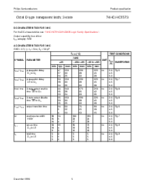 浏览型号74HC573D的Datasheet PDF文件第5页