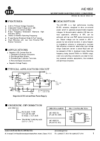 浏览型号AIC1652CS的Datasheet PDF文件第1页