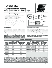 浏览型号TOP224Y的Datasheet PDF文件第1页