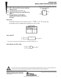 浏览型号SN74AHC1G00DBVR的Datasheet PDF文件第1页