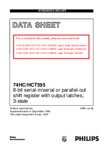 浏览型号74HC595DB的Datasheet PDF文件第1页