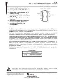 浏览型号TL494CN的Datasheet PDF文件第1页