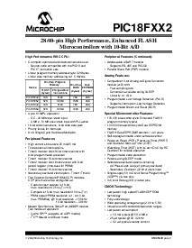 浏览型号PIC18F242-I/SP的Datasheet PDF文件第3页