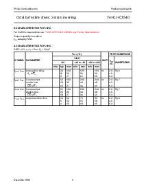 浏览型号74HC540的Datasheet PDF文件第5页