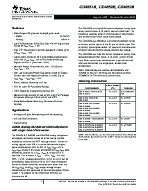 浏览型号CD4052BE的Datasheet PDF文件第1页