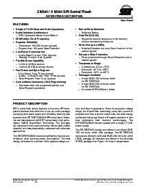 浏览型号SST25VF040-20-4C-QAE的Datasheet PDF文件第1页