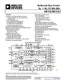 浏览型号ADV7343的Datasheet PDF文件第1页