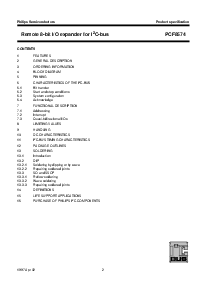 浏览型号PCF8574T的Datasheet PDF文件第2页