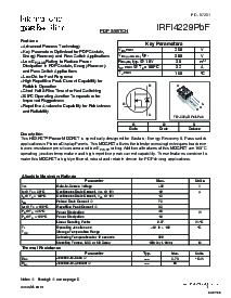 浏览型号IRFI4229PBF的Datasheet PDF文件第1页