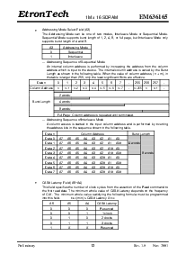 浏览型号EM636165TS的Datasheet PDF文件第13页