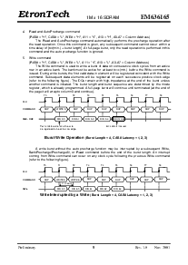 浏览型号EM636165TS的Datasheet PDF文件第9页