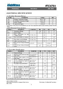 浏览型号RTC6701的Datasheet PDF文件第5页