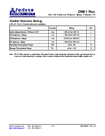 浏览型号DW01+的Datasheet PDF文件第4页