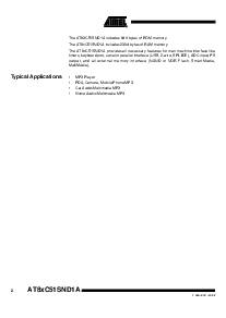 浏览型号AT89C51SND1A的Datasheet PDF文件第2页