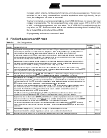 浏览型号AT45DB041D的Datasheet PDF文件第2页