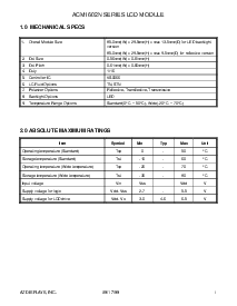 浏览型号ACM1602N的Datasheet PDF文件第2页