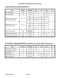 浏览型号ACM1602N的Datasheet PDF文件第3页