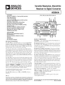 浏览型号AD2S80ATD的Datasheet PDF文件第1页