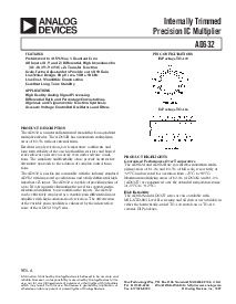 浏览型号AD632TH的Datasheet PDF文件第1页