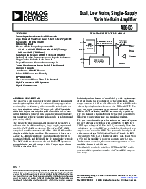 浏览型号AD605AR的Datasheet PDF文件第1页