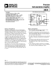 浏览型号AD624BD的Datasheet PDF文件第1页