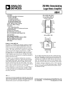 浏览型号AD641AN的Datasheet PDF文件第1页