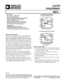浏览型号AD633JR的Datasheet PDF文件第1页