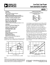 浏览型号AD620的Datasheet PDF文件第1页