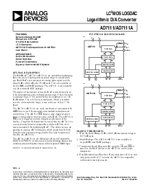 浏览型号AD7111LN的Datasheet PDF文件第1页