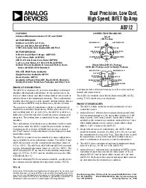 浏览型号AD712的Datasheet PDF文件第1页