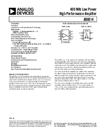 浏览型号AD8014AR的Datasheet PDF文件第1页