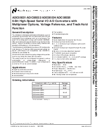 浏览型号ADC08031CIN的Datasheet PDF文件第1页