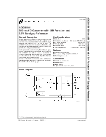 浏览型号ADC08161的Datasheet PDF文件第1页