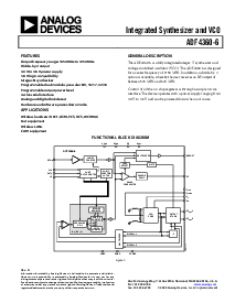 浏览型号ADF4360-6BCPRL7的Datasheet PDF文件第1页