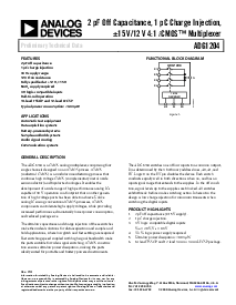 浏览型号ADG1204YRU的Datasheet PDF文件第1页