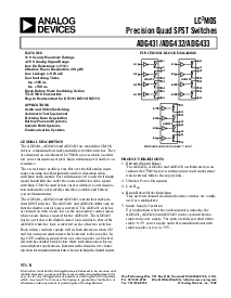 浏览型号ADG433BR的Datasheet PDF文件第1页