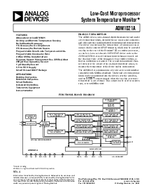 浏览型号ADM1021AARQ的Datasheet PDF文件第1页