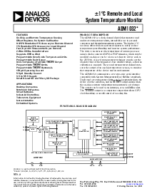 浏览型号ADM1032ARM的Datasheet PDF文件第1页