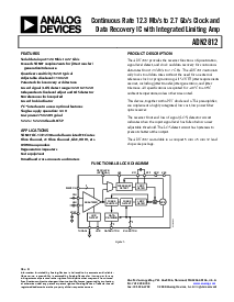 浏览型号ADN2812ACP的Datasheet PDF文件第1页