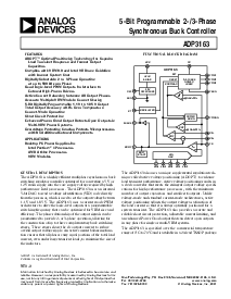 浏览型号ADP3163JRU的Datasheet PDF文件第1页